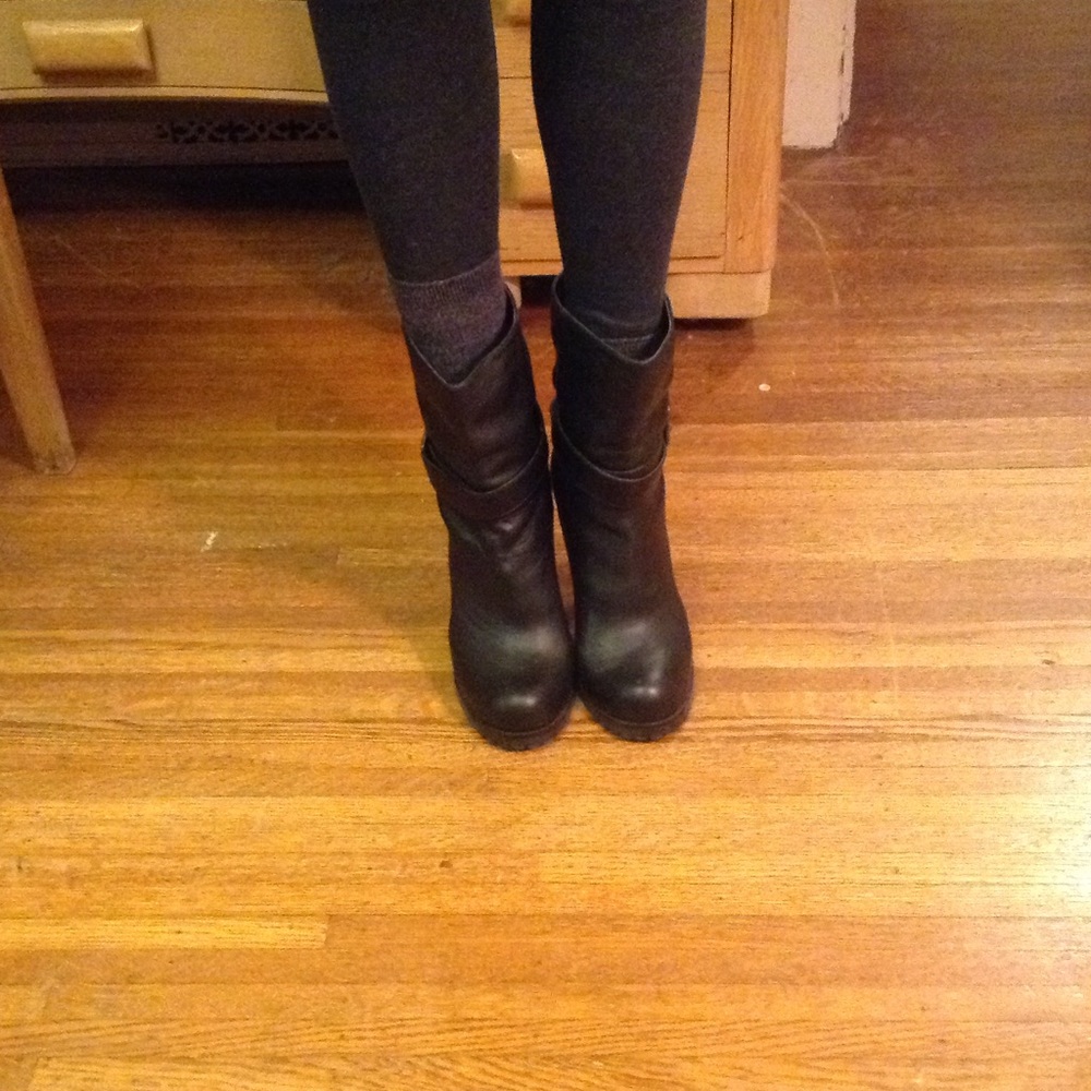 Leather Janice by Steve Madden Luxe boots